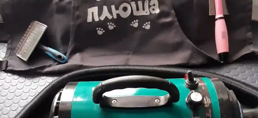Фен для сушки шерсти животных